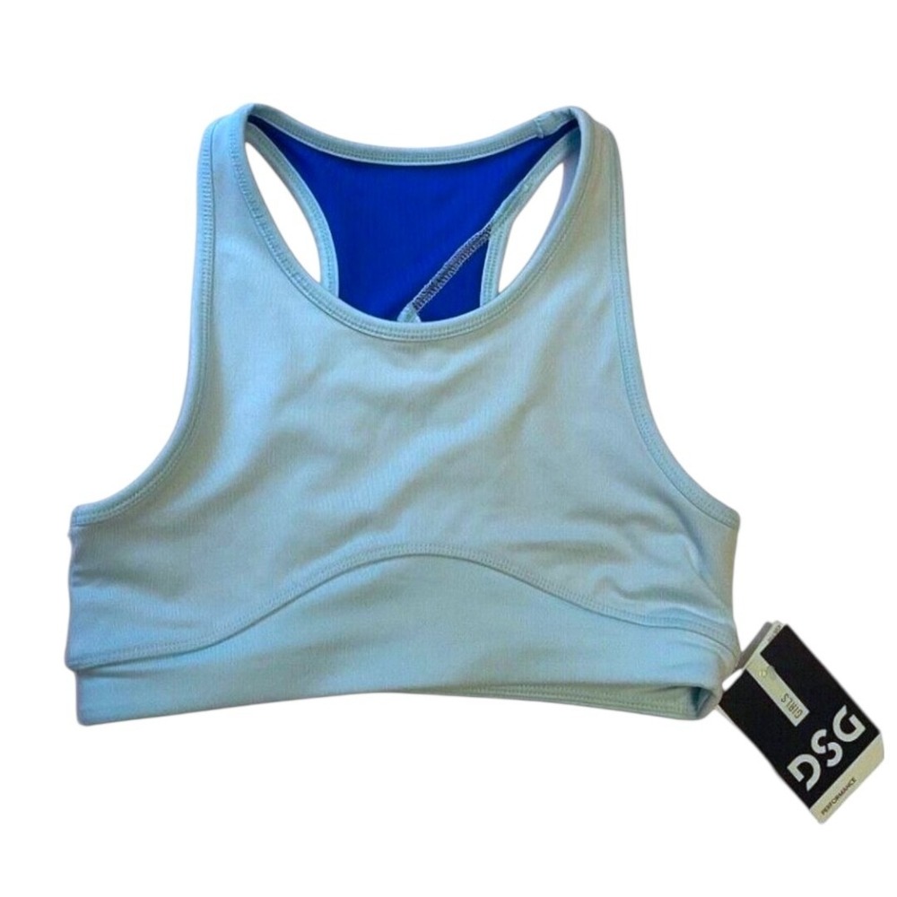 Dick's Sporting Goods DSG‎ Girl's SZ L (14) Sports Bra Light Blue